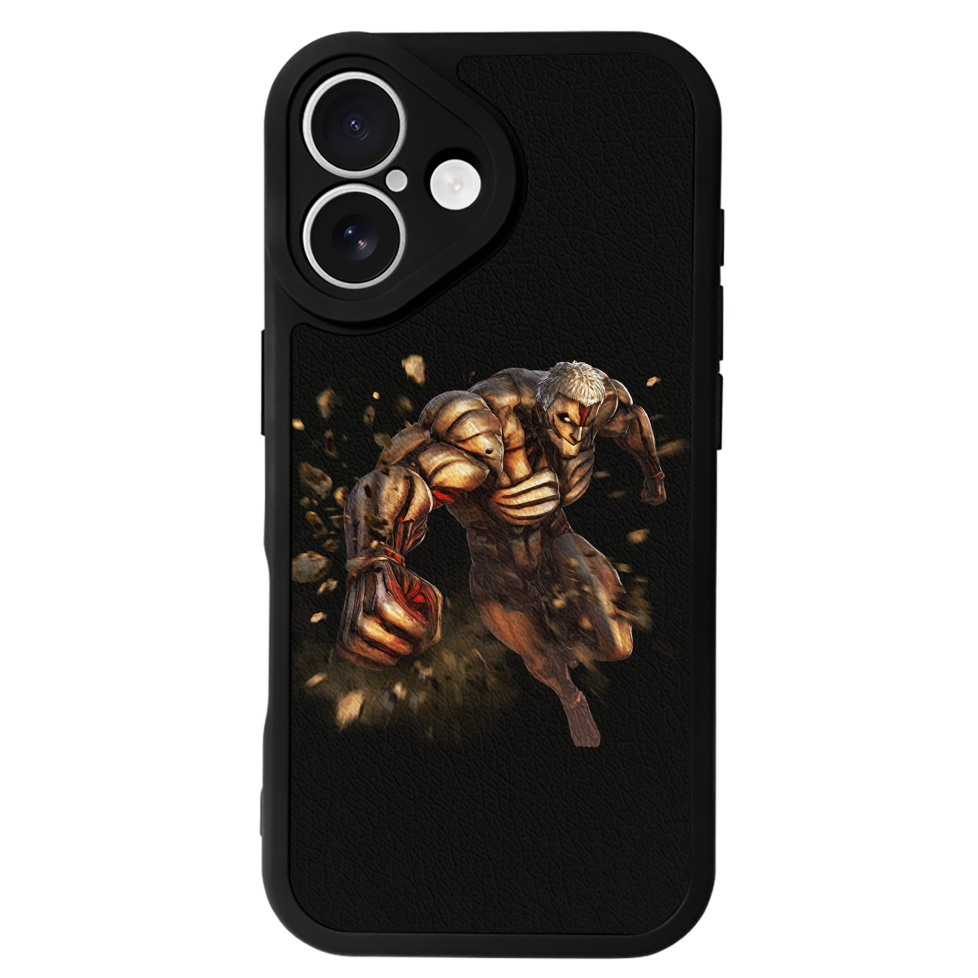 （画像用） 進撃の巨人 Attack on Titan 【iPhone 16シリーズ対応】シリコンスマホケース（レザー調） 材質：シリコン